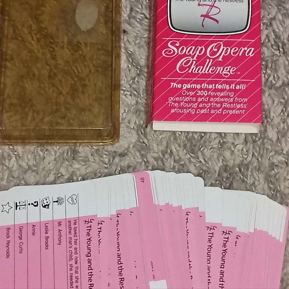 Young &‎ The Restless Soap Opera  Challenge Vintage Card Game! 80s